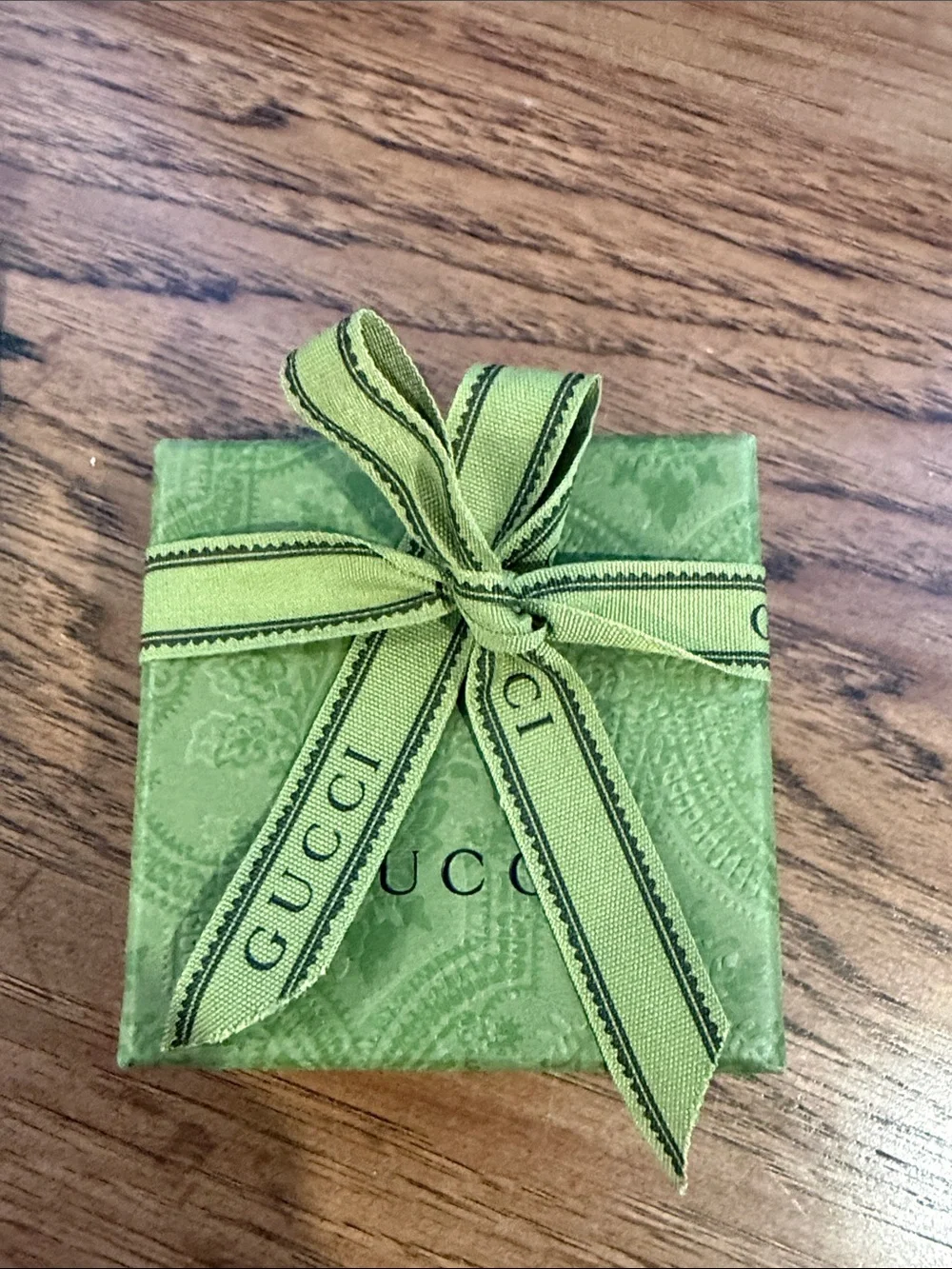 Gucci Silver Wide Logo Band Ring